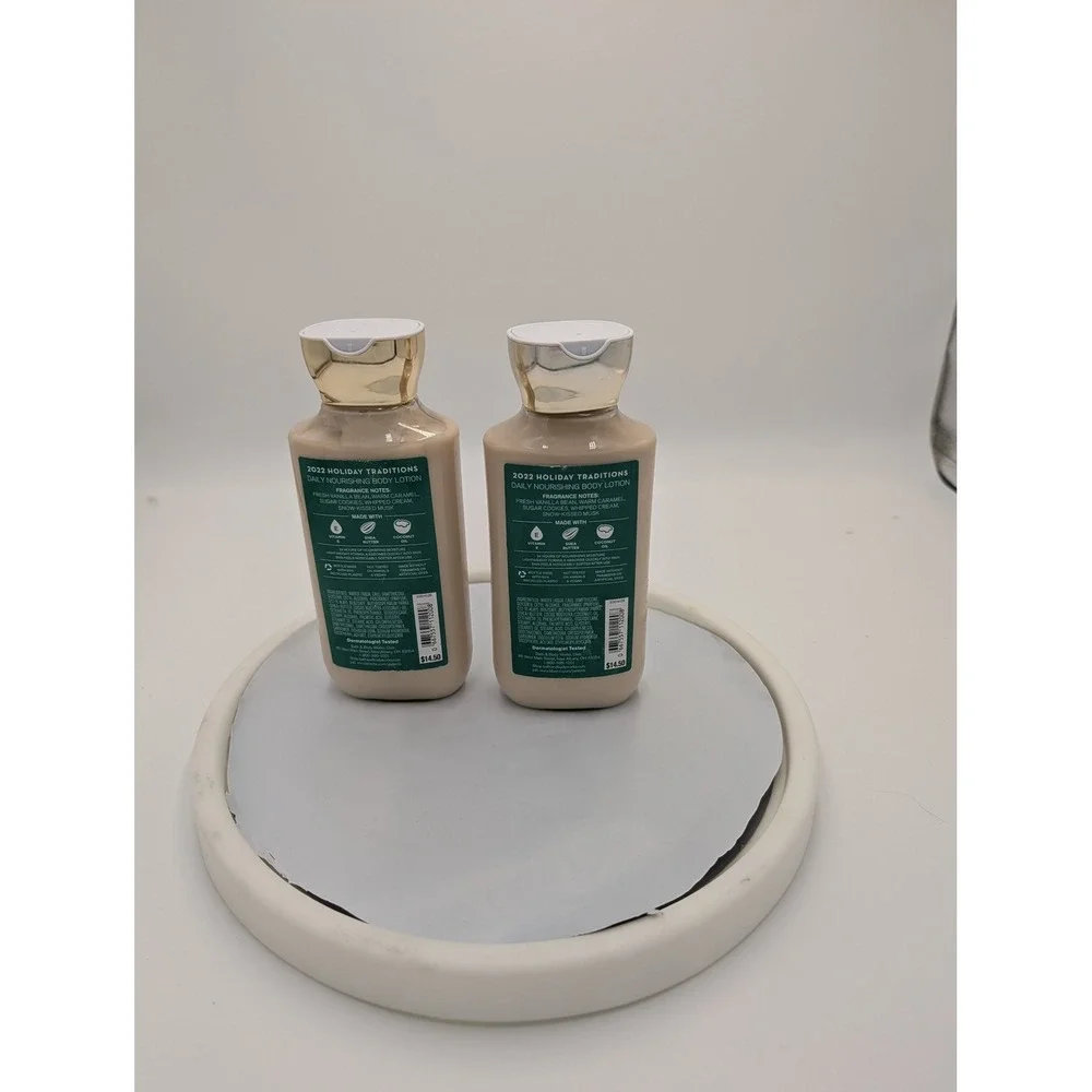 Bath & Body Works Vanilla Bean Noel Body Lotion 8oz Set of 2 Holiday Traditions